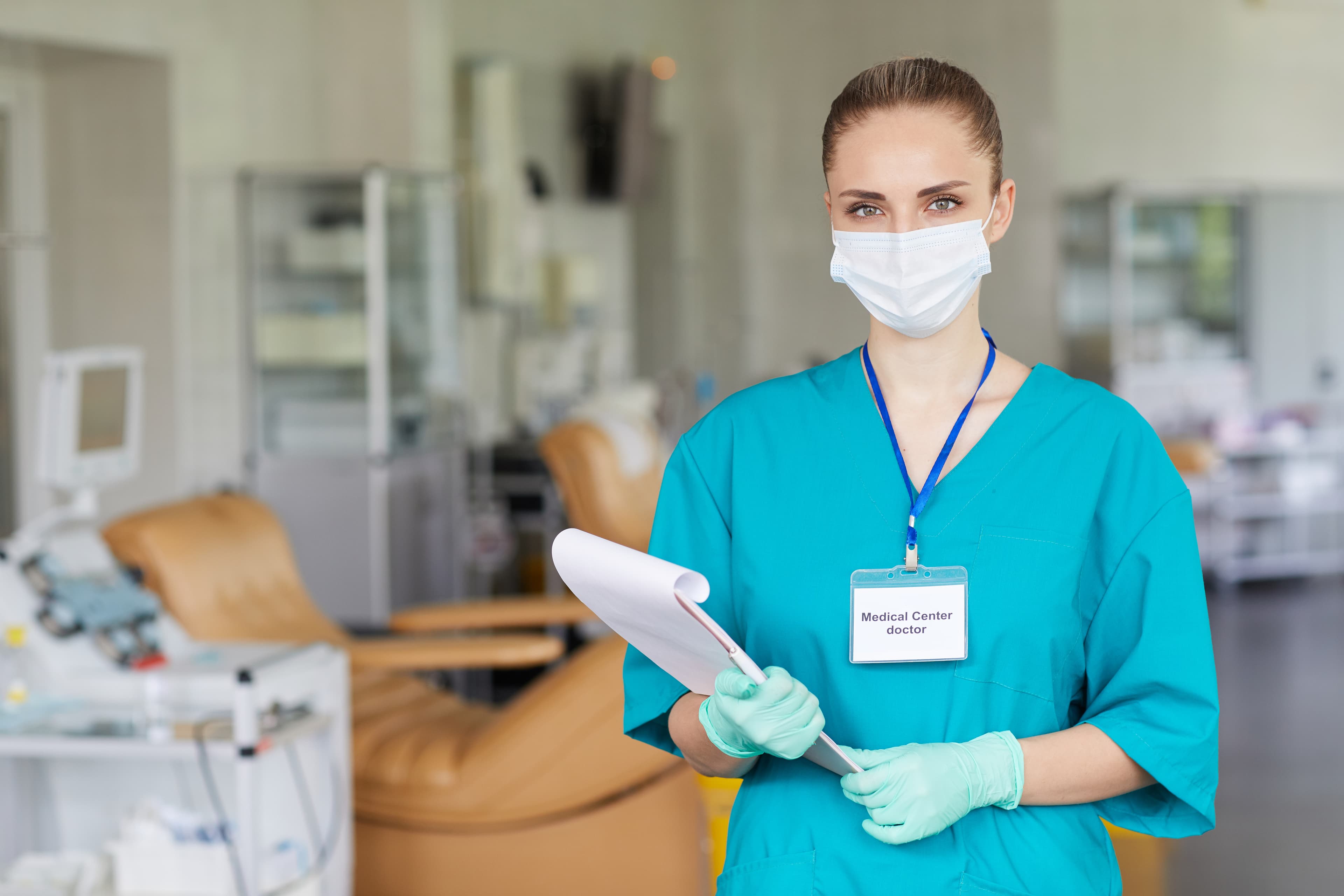 Nurse working at a hospital